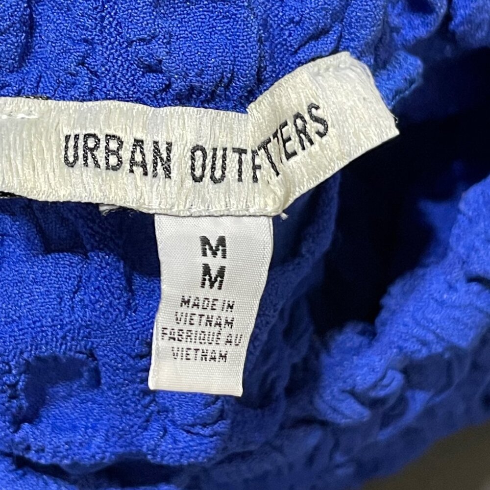 Urban Outfitters Cropped Top Bubble Knit Stretch M Medium Mock Neck - Picture 4 of 6